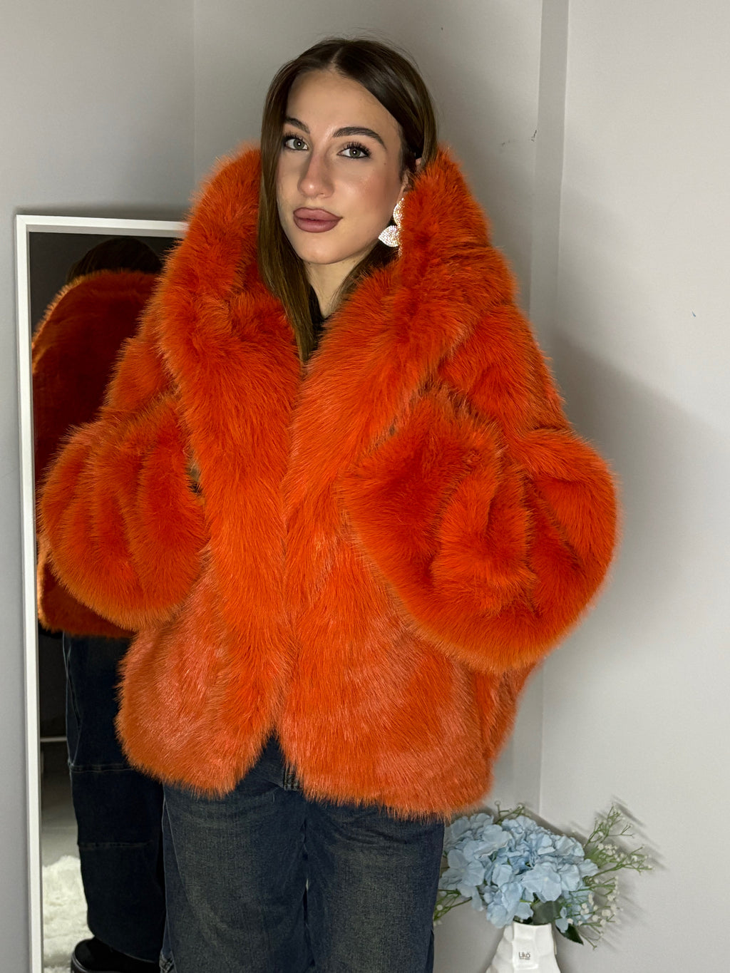 PELLICCIA ARANCIONE 55,00