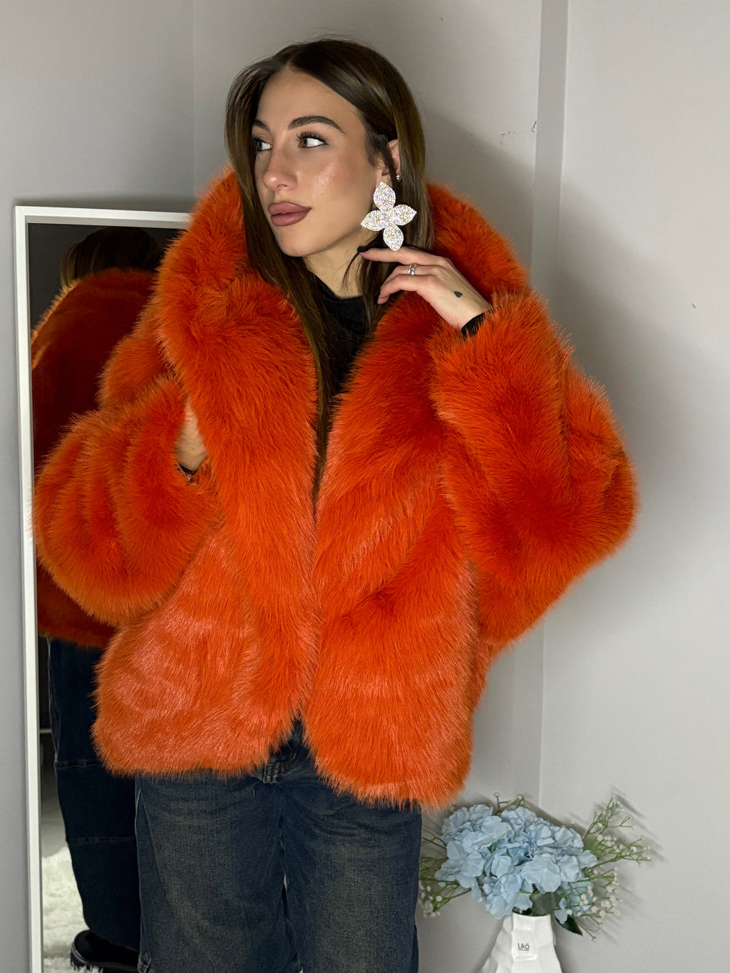 PELLICCIA ARANCIONE 55,00